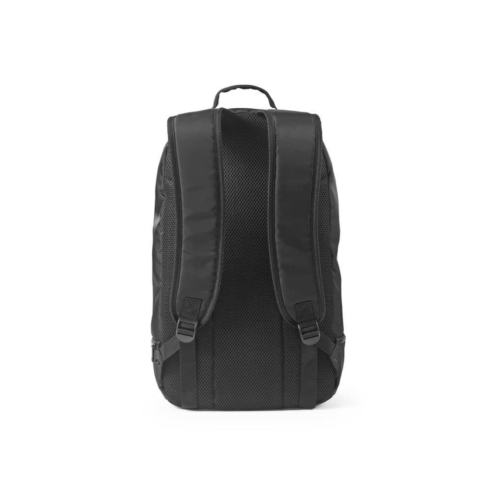 Mochila em poliéster reciclado 290T e sarja com compartimento para sapatos (25 L)