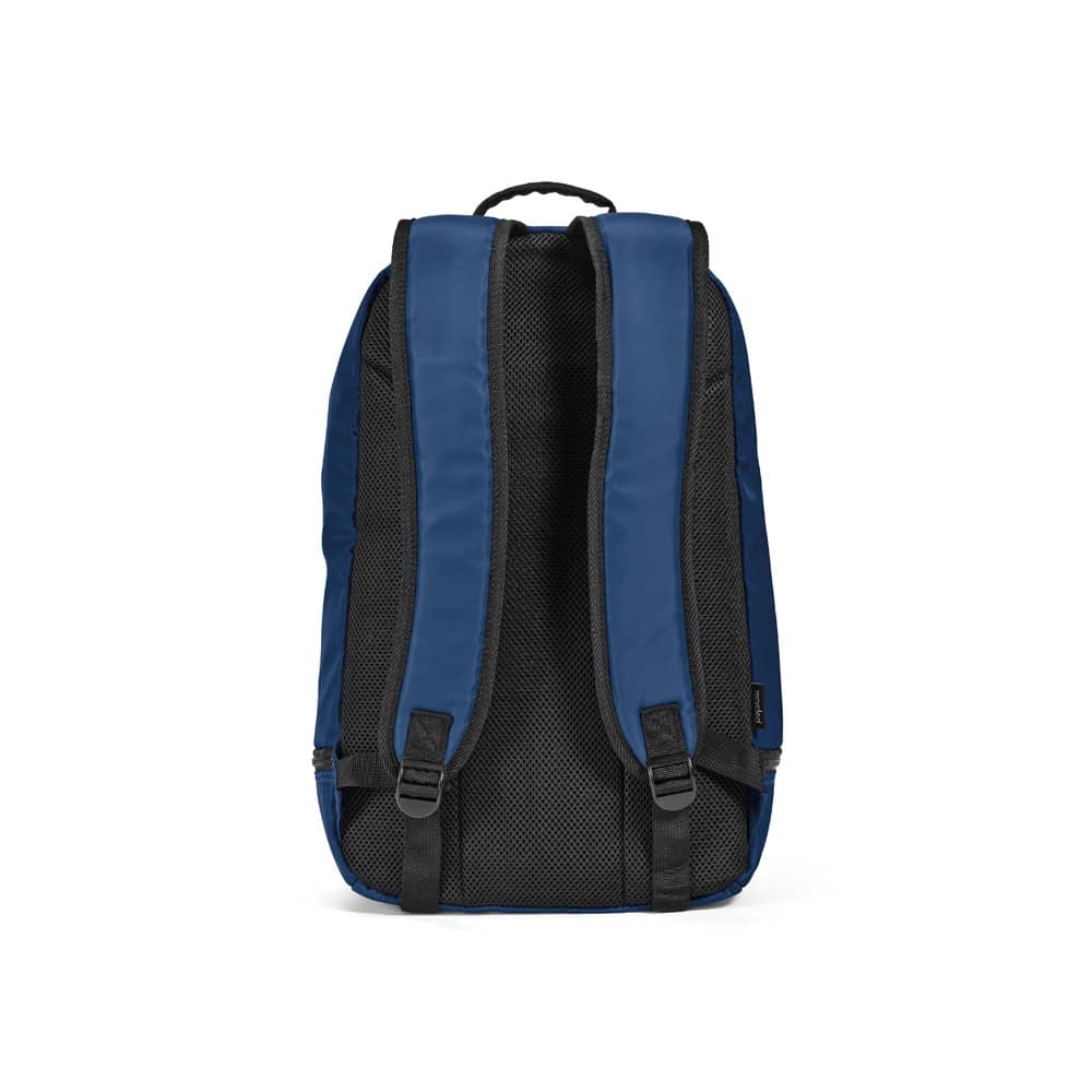 Mochila em poliéster reciclado 290T e sarja com compartimento para sapatos (25 L)