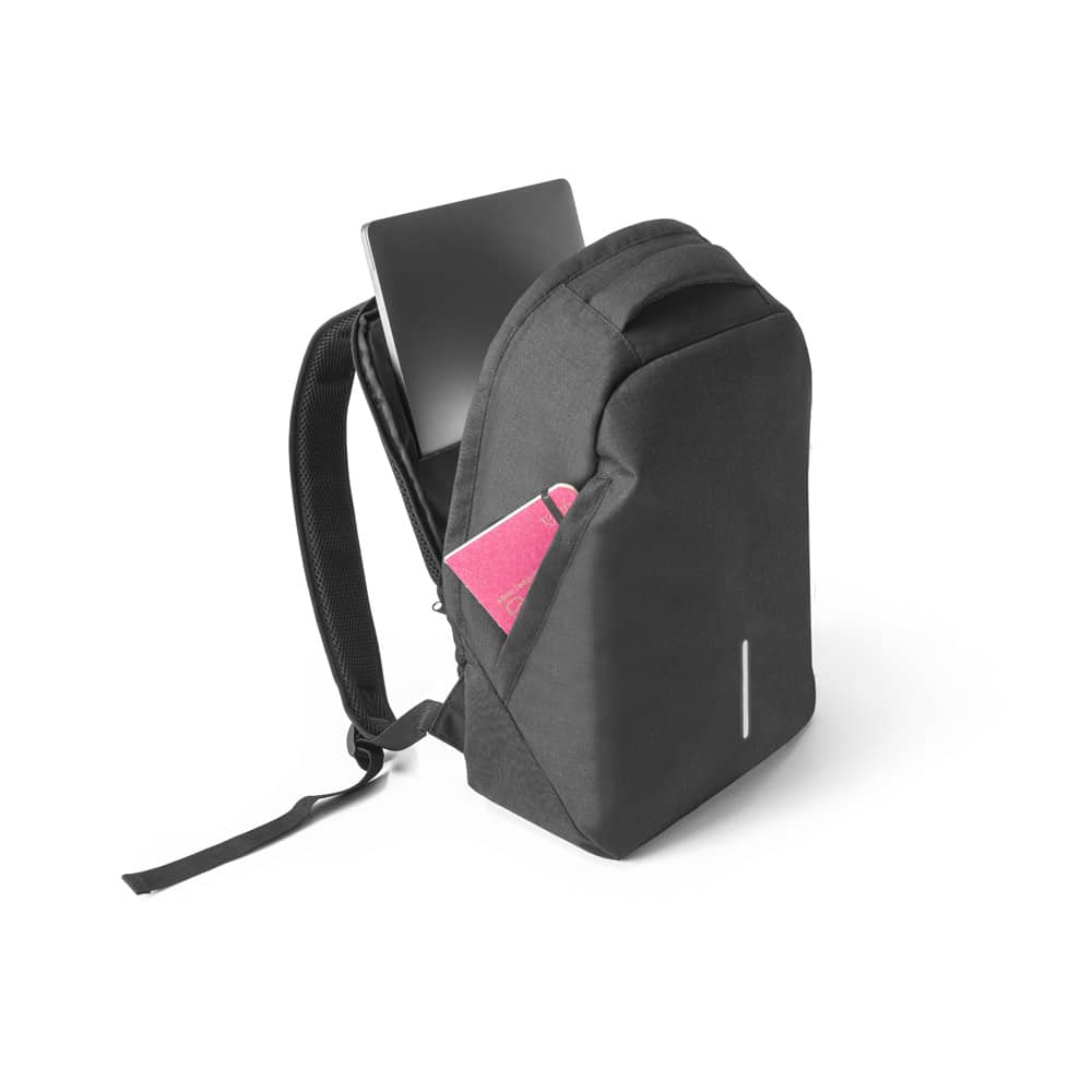 Mochila com sistema antirroubo para notebook (15'6") em 600D e ripstop (17 L)