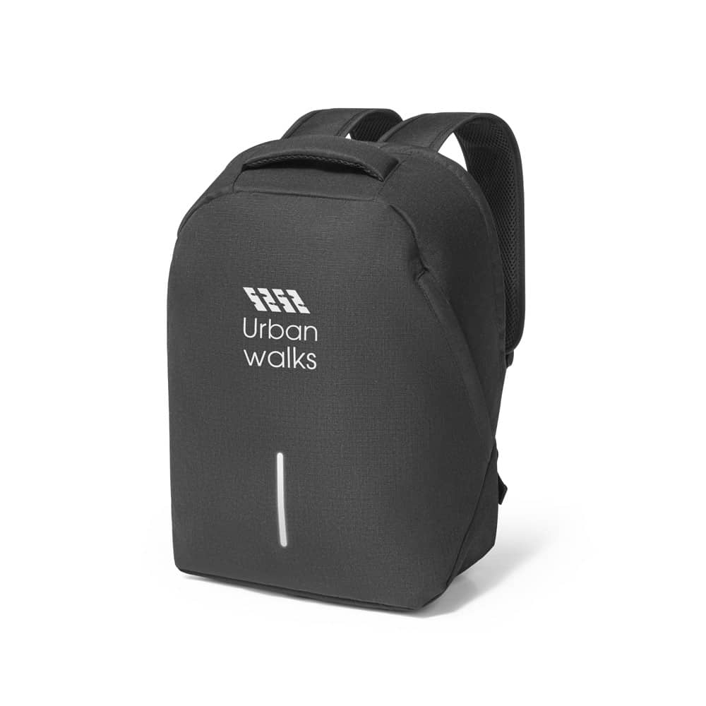 Mochila com sistema antirroubo para notebook (15'6") em 600D e ripstop (17 L)