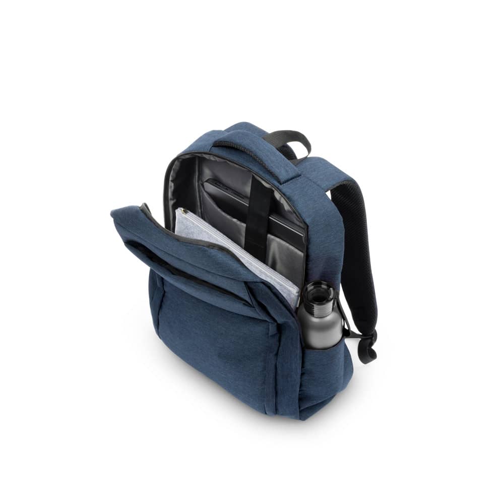 Mochila, totalmente almofadada, para notebook (15'6") em poliéster reciclado 300D de alta densidade (18 L)