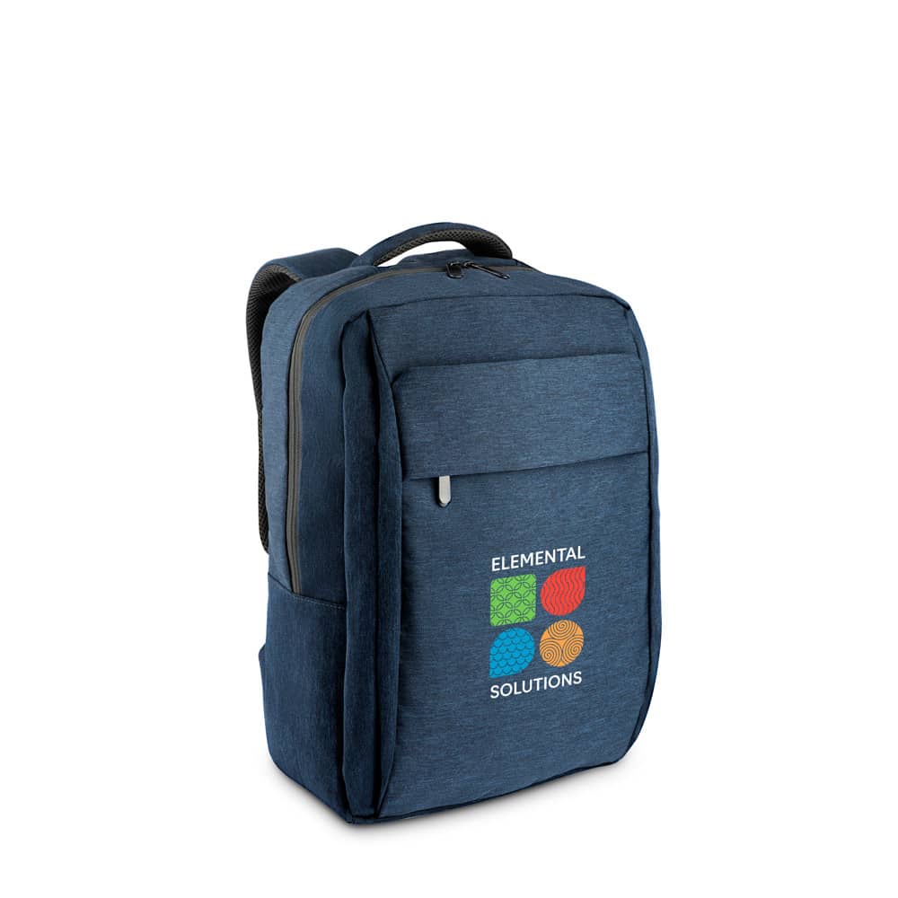 Mochila, totalmente almofadada, para notebook (15'6") em poliéster reciclado 300D de alta densidade (18 L)