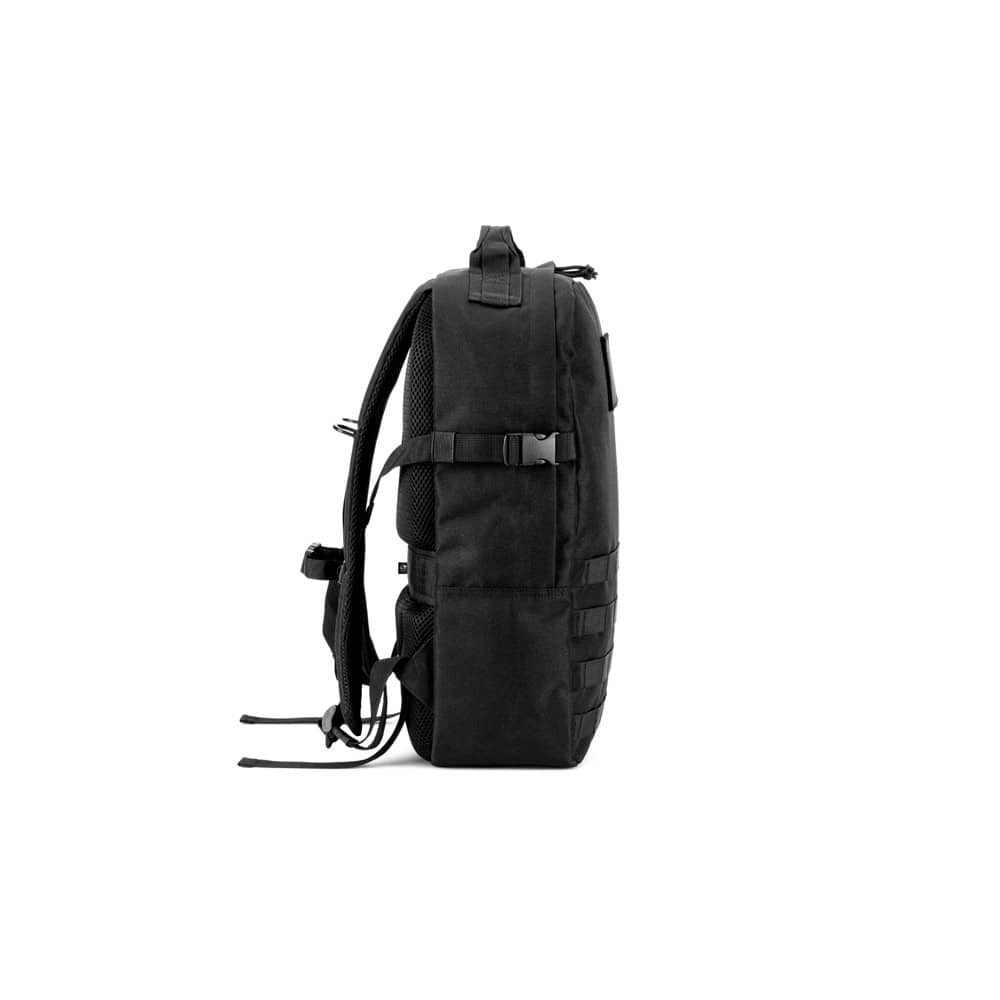 Mochila estilo militar em poliéster reciclado 600D de alta densidade, com bolso para notebook (17'3") 21 L