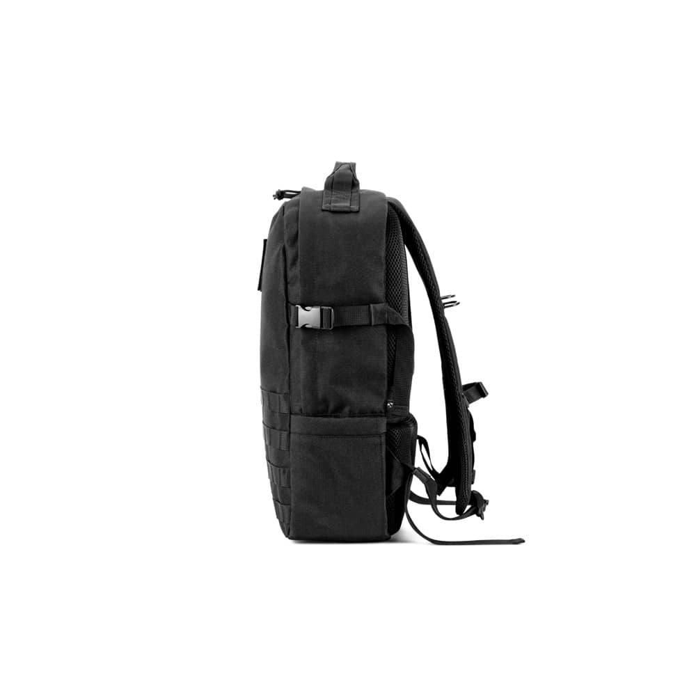 Mochila estilo militar em poliéster reciclado 600D de alta densidade, com bolso para notebook (17'3") 21 L