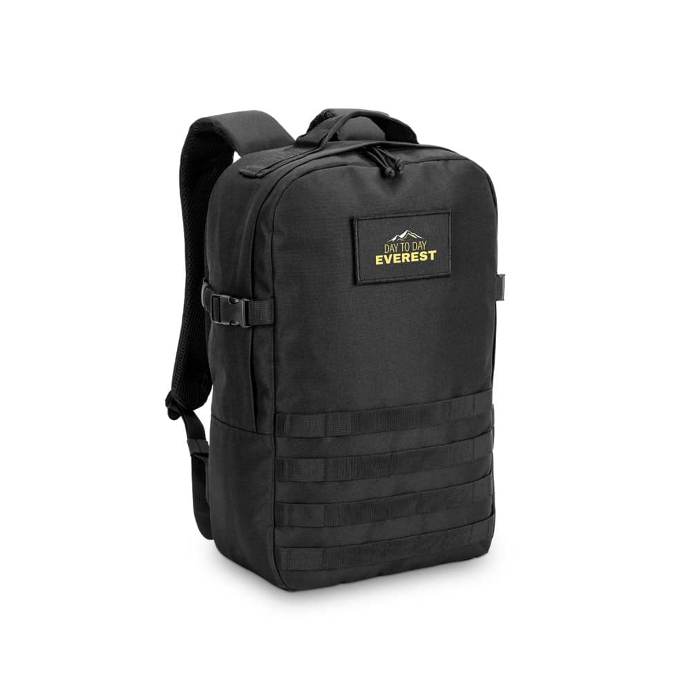 Mochila estilo militar em poliéster reciclado 600D de alta densidade, com bolso para notebook (17'3") 21 L