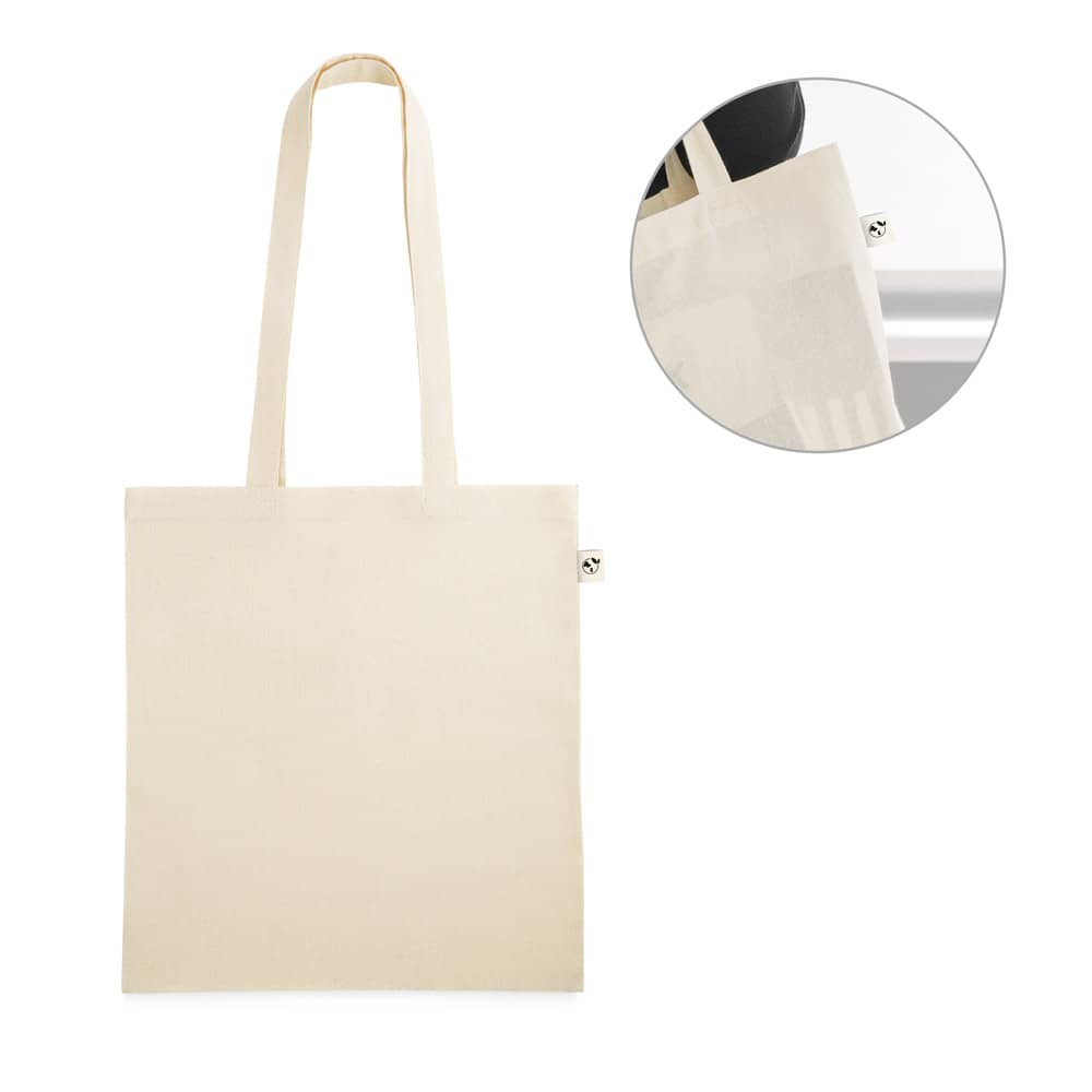 Sacola 100% algodão orgânico (140 g/m²)