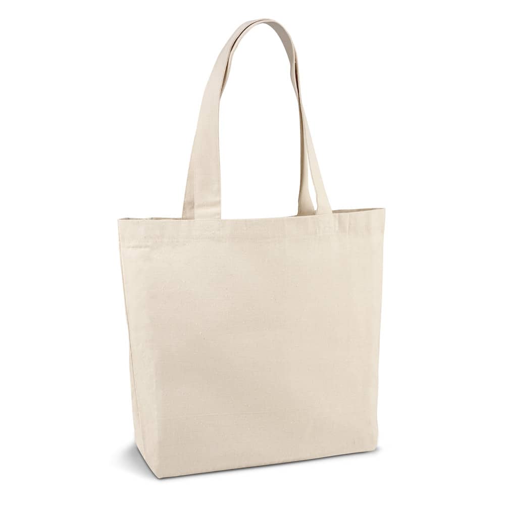 Sacola 100% algodão canvas (280 g/m²) com bolso interior