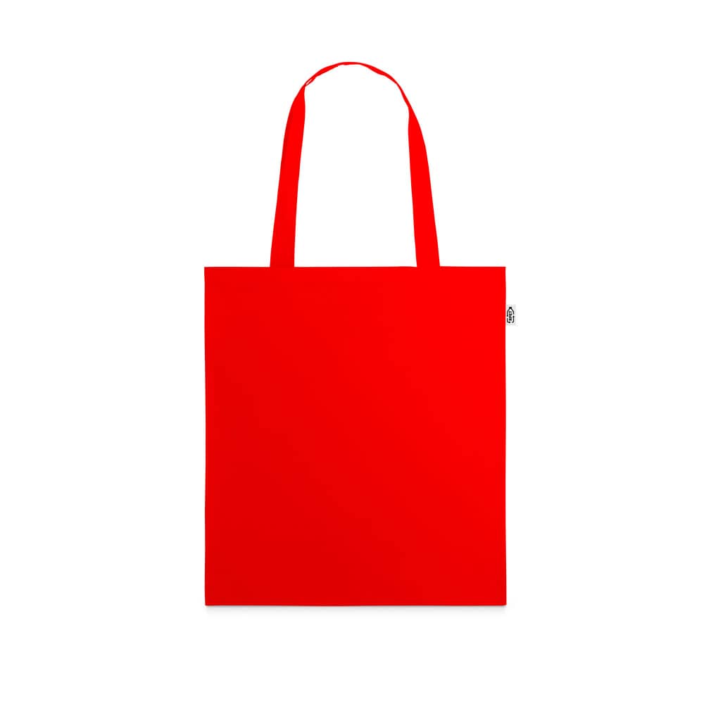 Sacola 100% poliéster reciclado 190T, produzida a partir de plástico reciclado