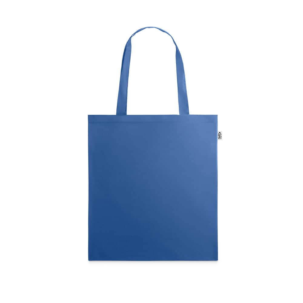 Sacola 100% poliéster reciclado 190T, produzida a partir de plástico reciclado