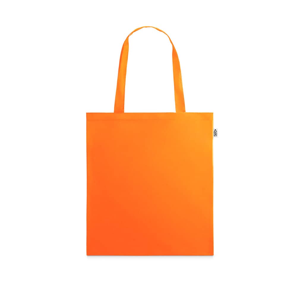 Sacola 100% poliéster reciclado 190T, produzida a partir de plástico reciclado