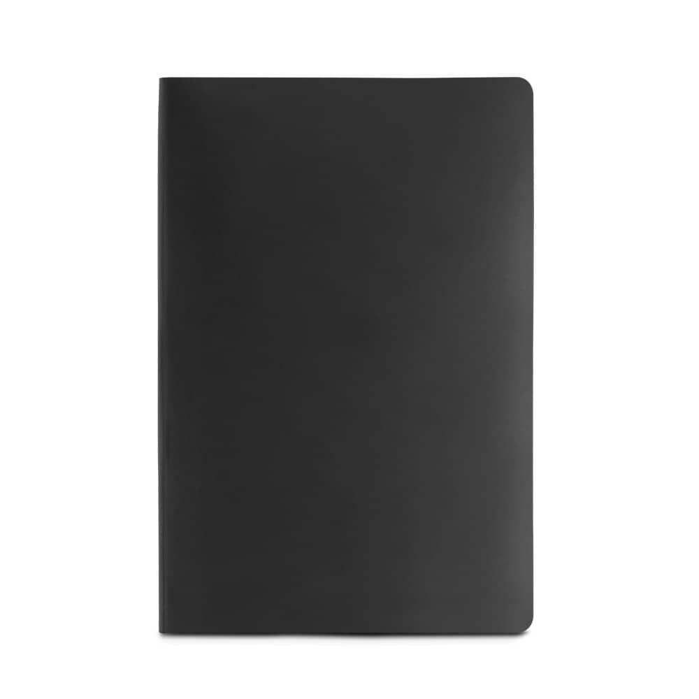 Caderno A5 de capa flexível em papel pedra (620g/m²)