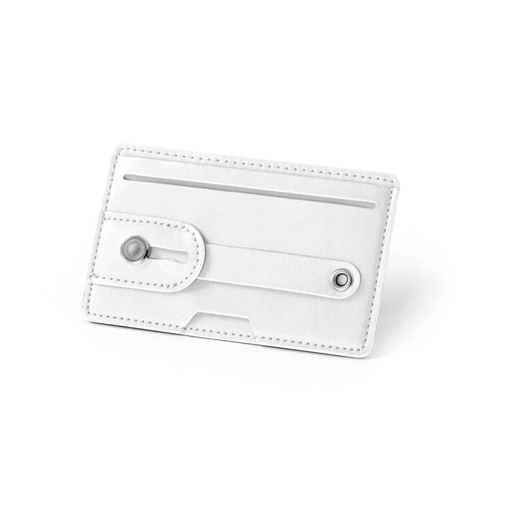 Porta cartões para celular com bloqueio de RFID, em PU