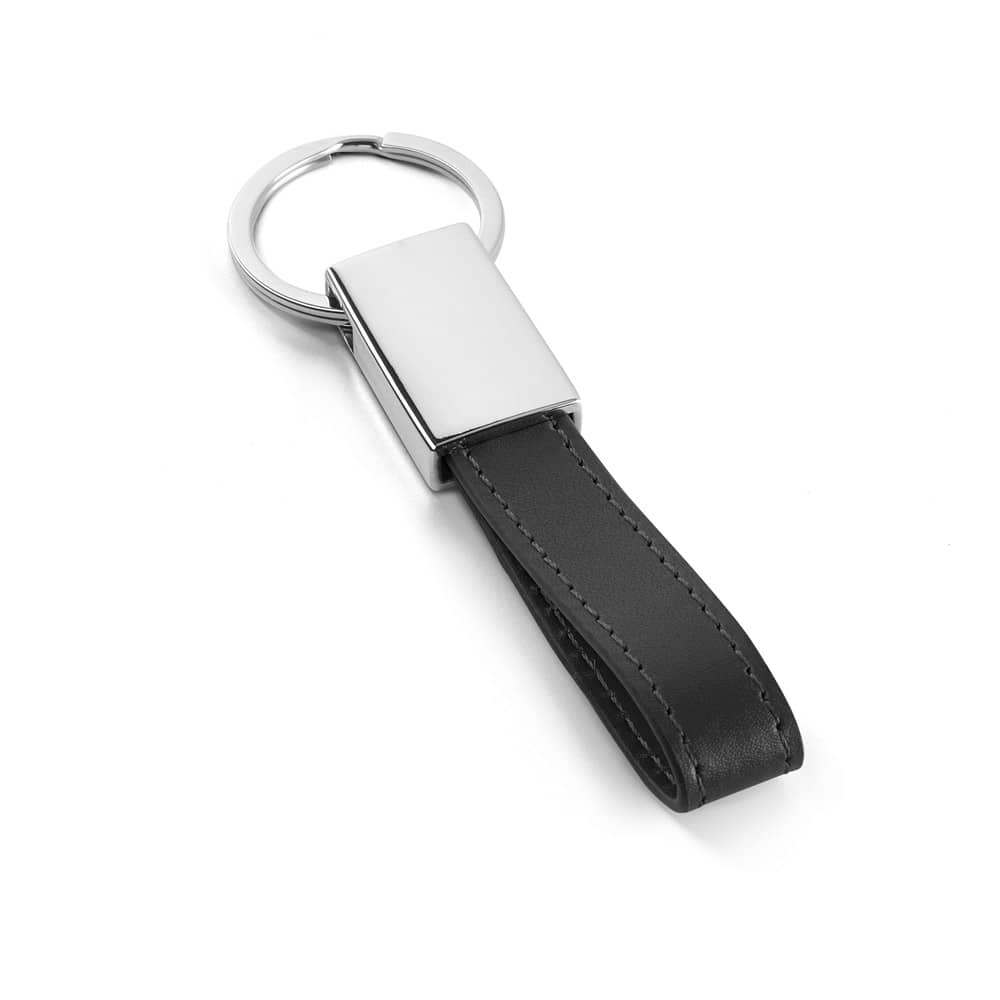 Chaveiro em metal e PU