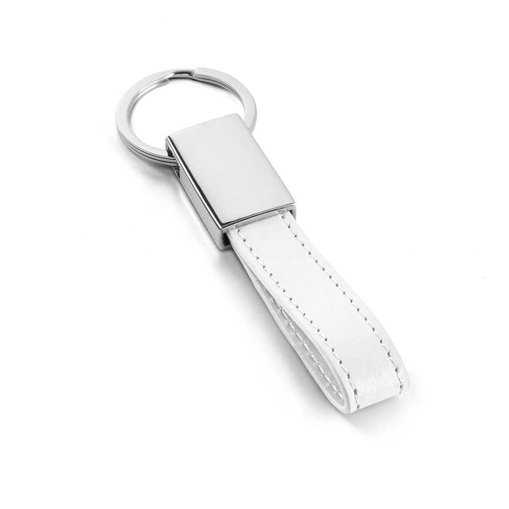 Chaveiro em metal e PU