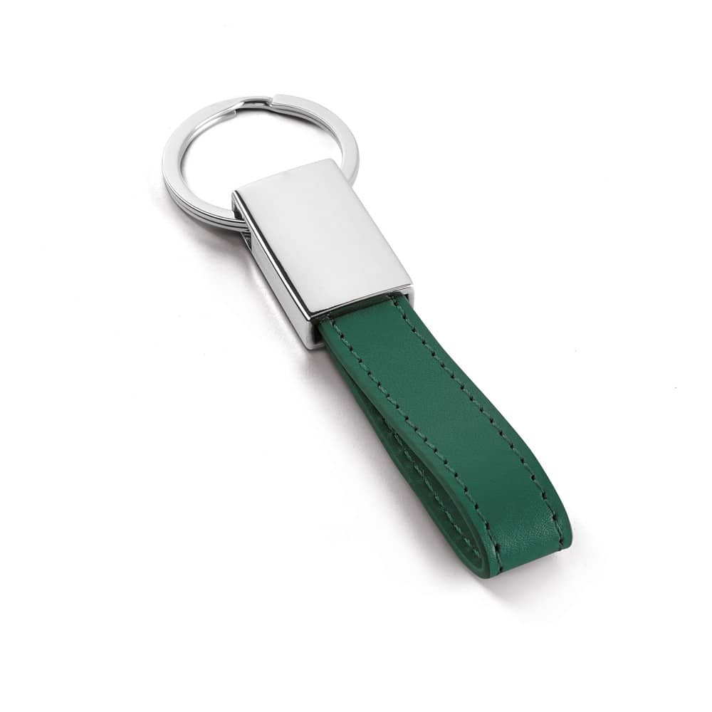 Chaveiro em metal e PU