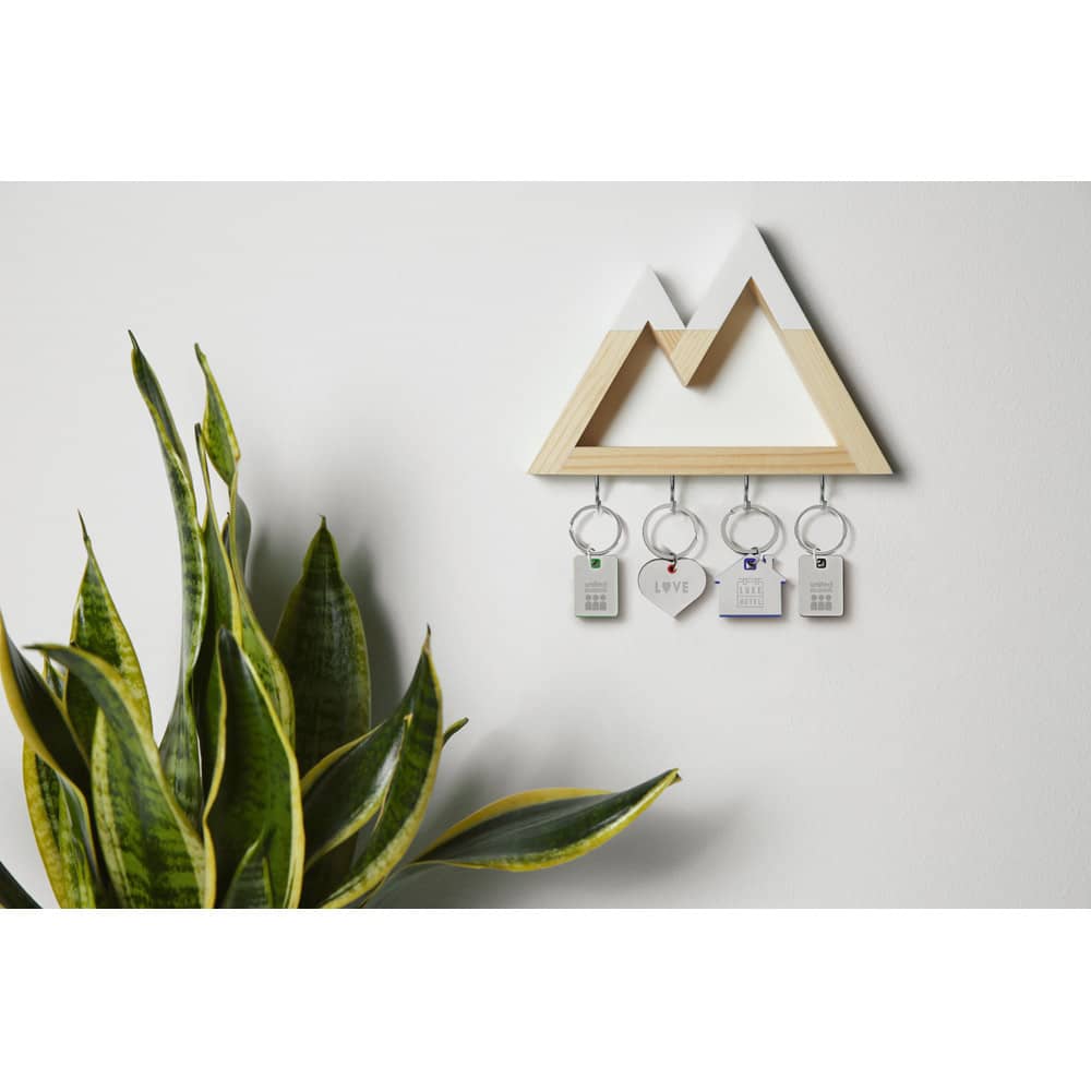 Chaveiro casa em metal e ABS