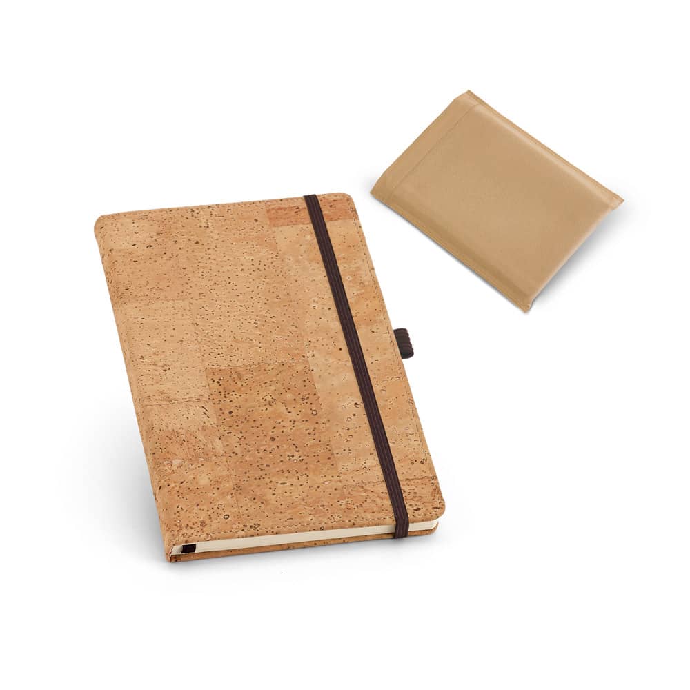 PORTEL A5. Caderno A5 em cortiça com páginas lisas