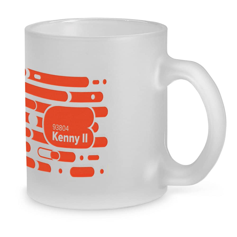 Caneca em vidro com efeito fosco (340 mL)