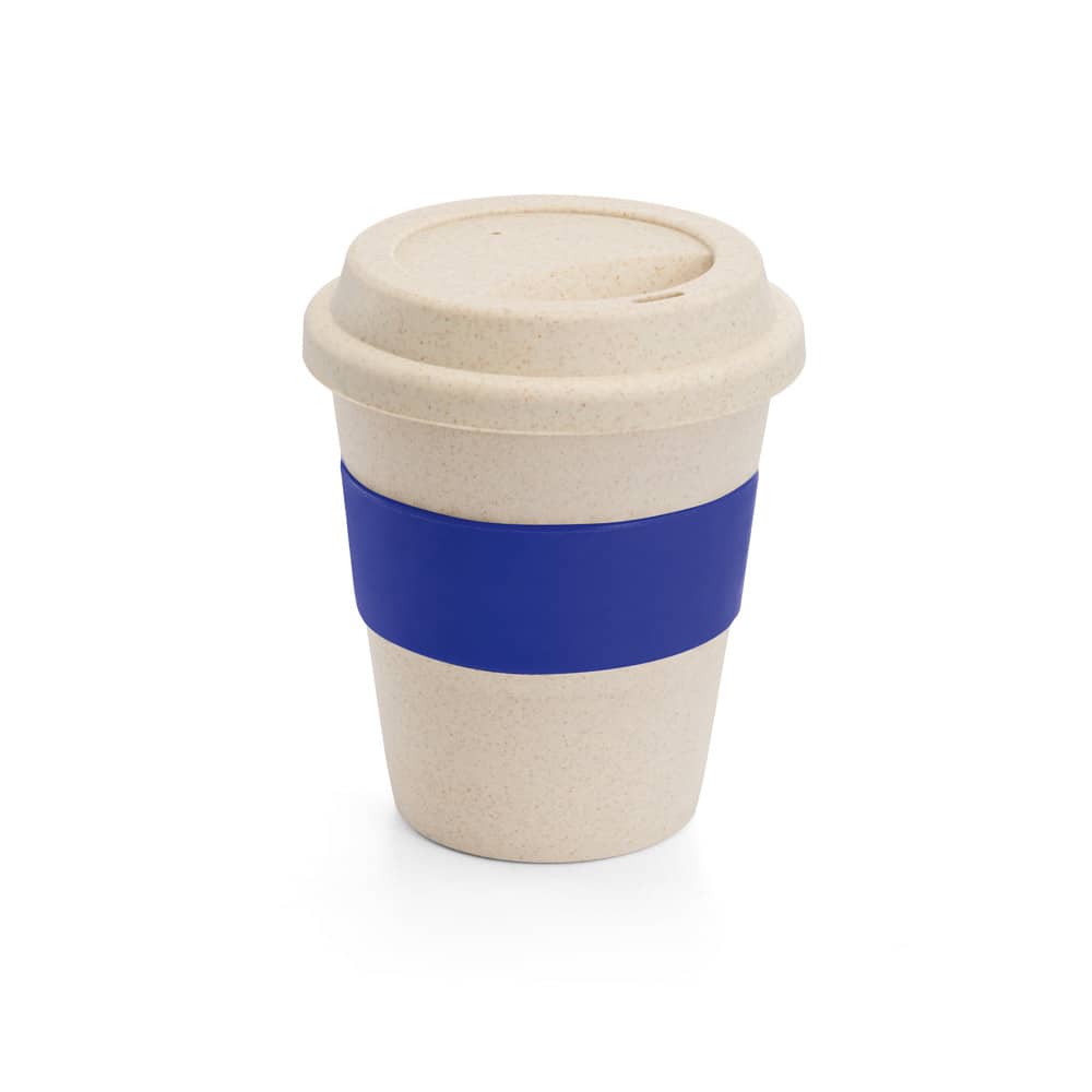 Copo de viagem em fibra de bambu (60%) e PP (40%) com tampa (380 mL)
