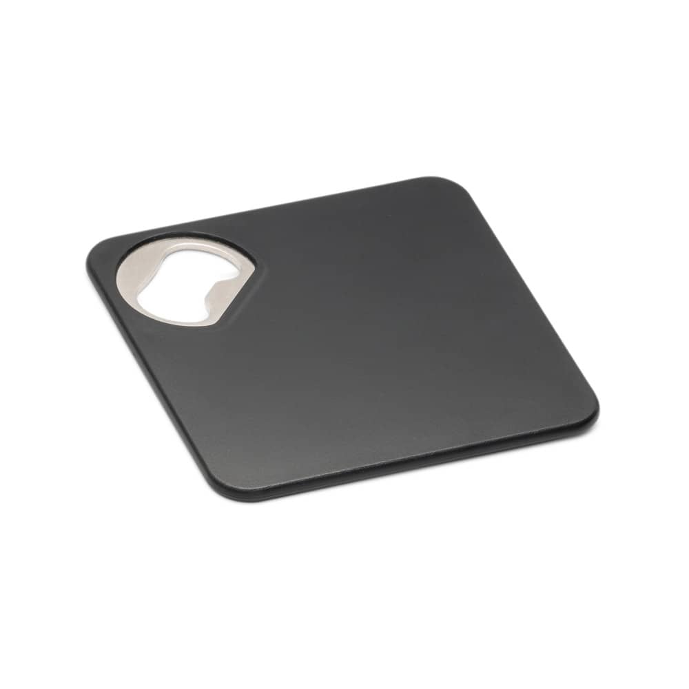 Porta copos em ABS com abridor de garrafas