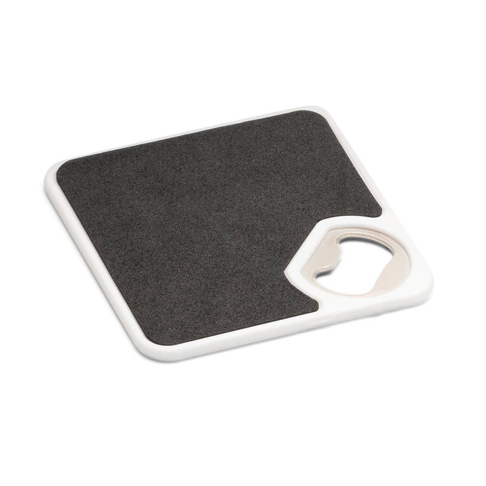 Porta copos em ABS com abridor de garrafas