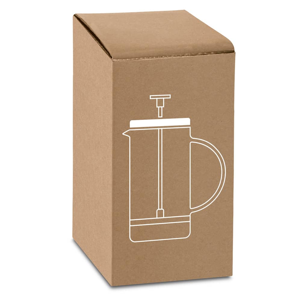 Cafeteira em vidro borossilicato com tampa em aço inox (600 mL)