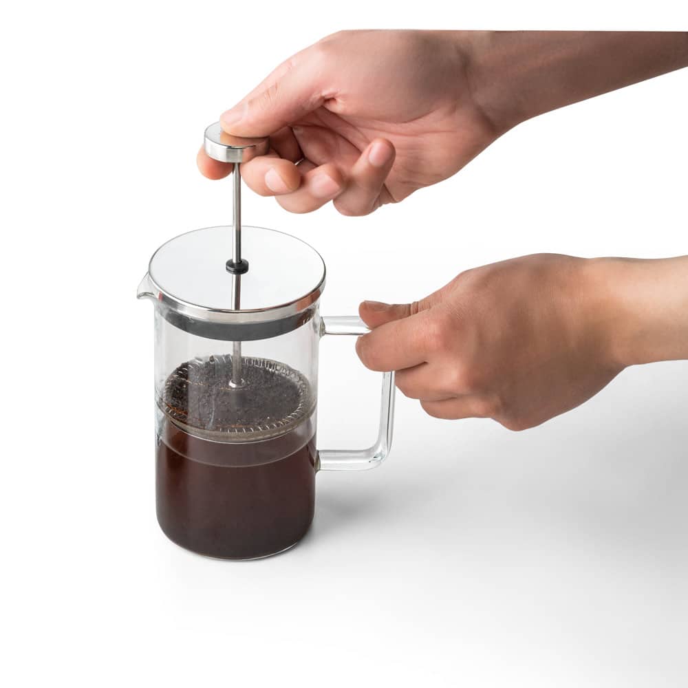 Cafeteira em vidro borossilicato com tampa em aço inox (600 mL)