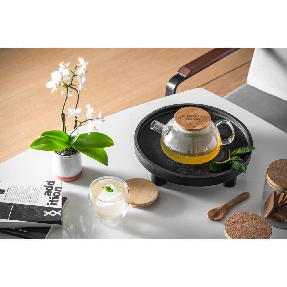 Bule em vidro borossilicato com infusor em aço inox (750 mL)
