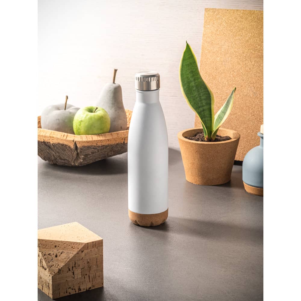 Garrafa térmica em aço inox de parede dupla isolada a vácuo (560 mL)