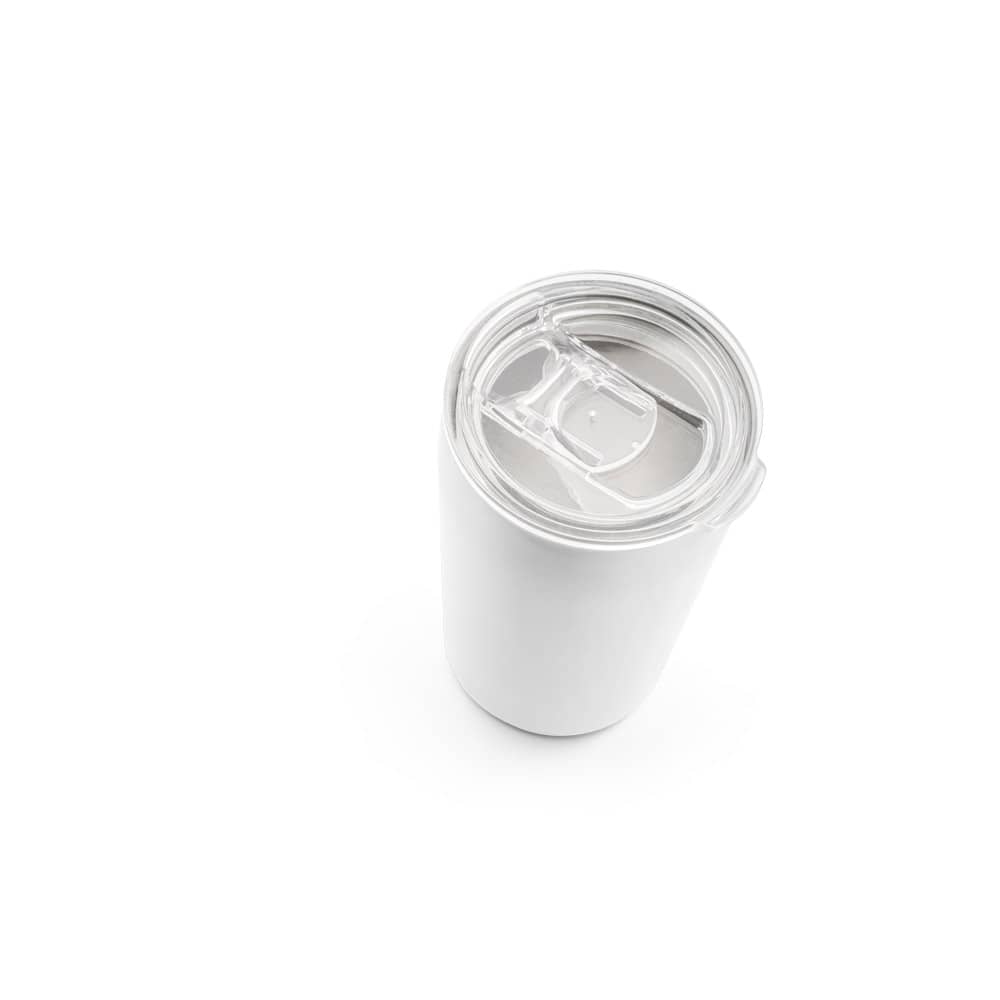 Copo de viagem térmico para sublimação em aço inox, de parede dupla isolada a vácuo (380 mL)