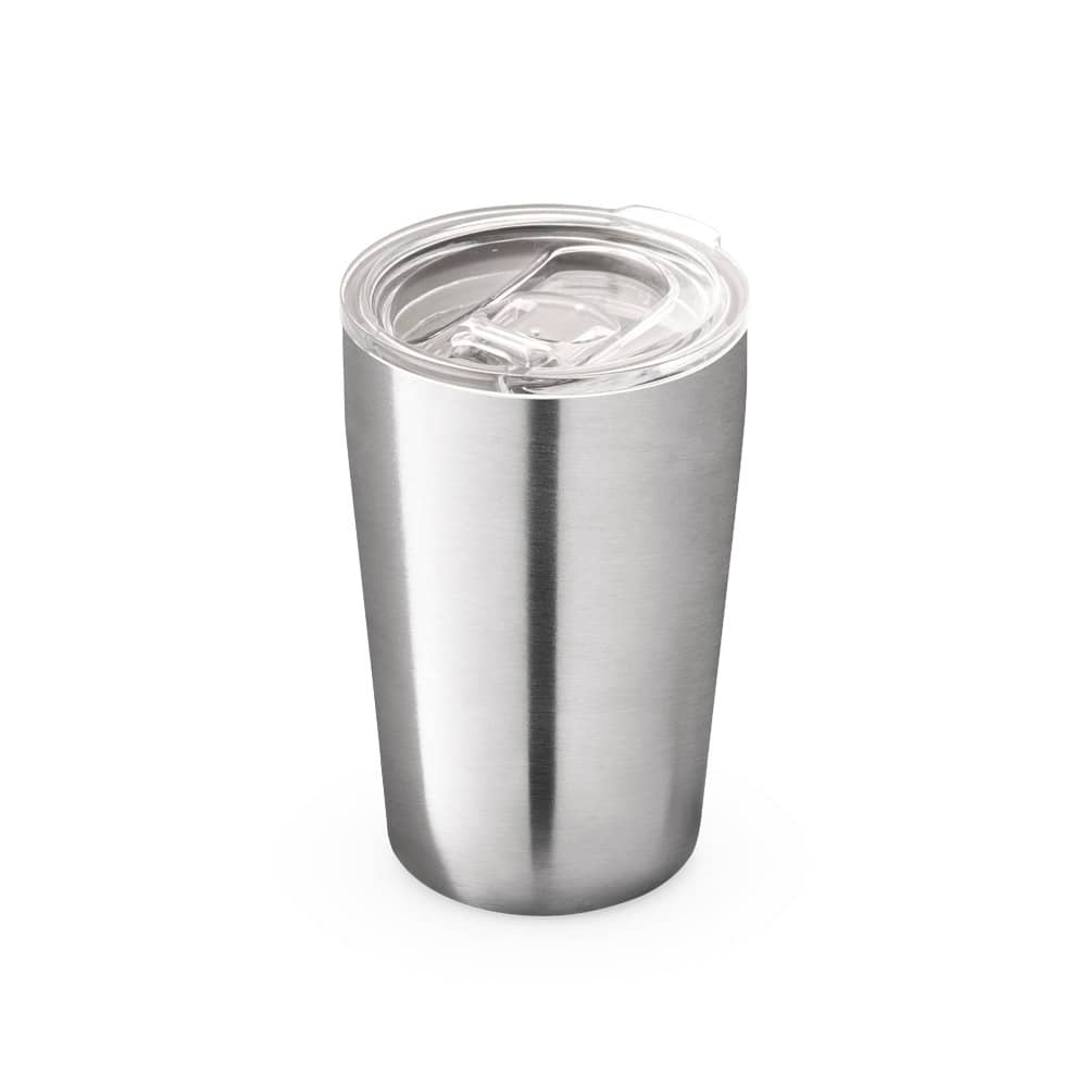 Copo de viagem térmico para sublimação em aço inox, de parede dupla isolada a vácuo (380 mL)