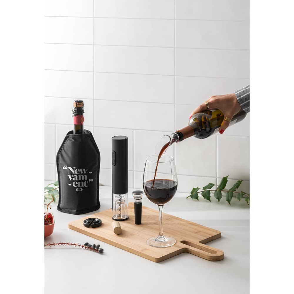 Manga refrigeradora ideal para garrafas de vinho em nylon com elástico nas laterais