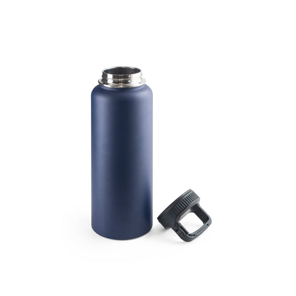 Garrafa esportiva térmica em aço inox 90% reciclado com revestimento em pó (1200 mL)