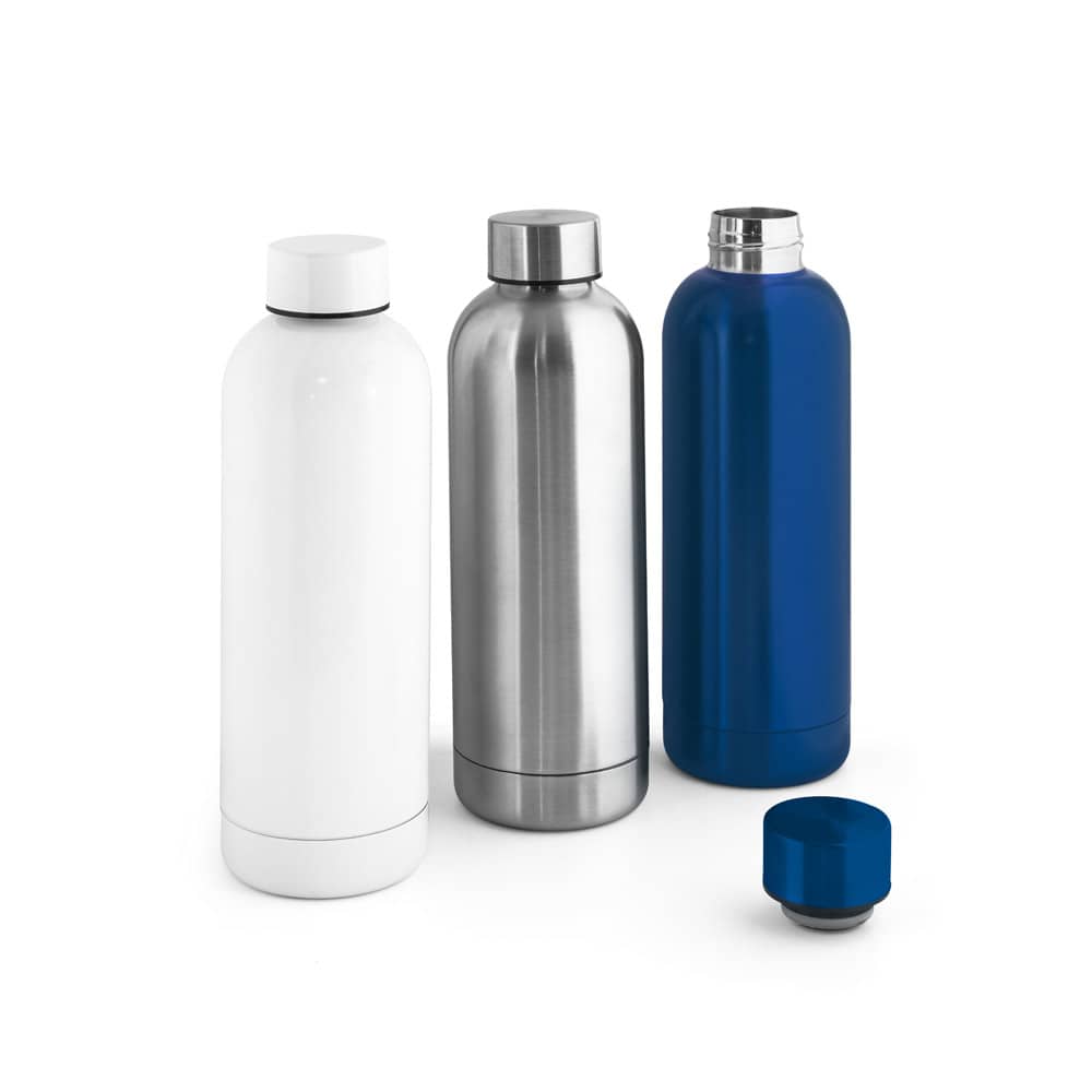 Garrafa térmica em aço inox 90% reciclado de parede dupla isolada a vácuo (550 mL)