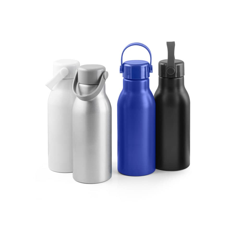 Squeeze em alumínio 100% reciclado com parede simples e acabamento mate (700 mL)