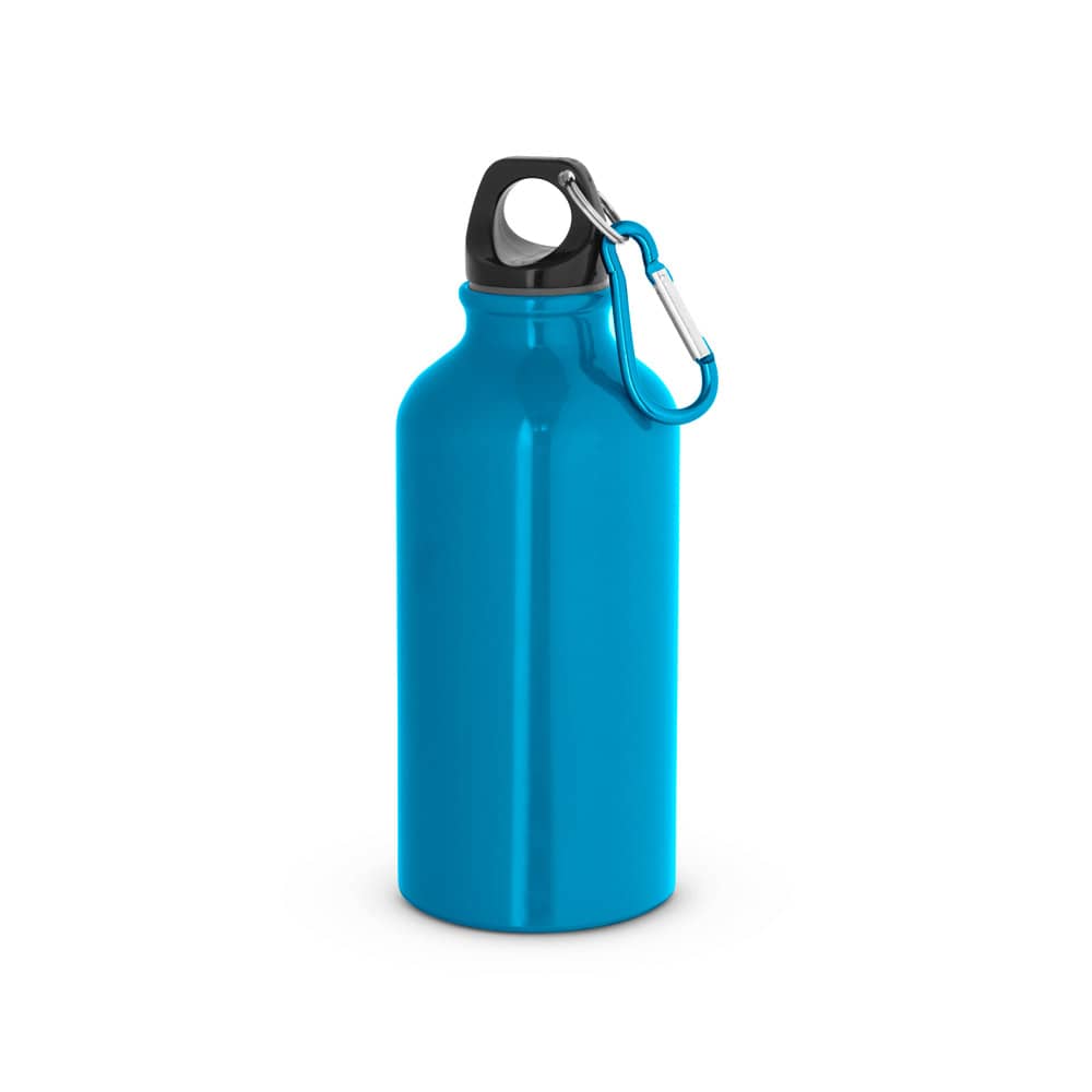 Garrafa esportiva em alumínio com acabamento brilhante (400 mL)