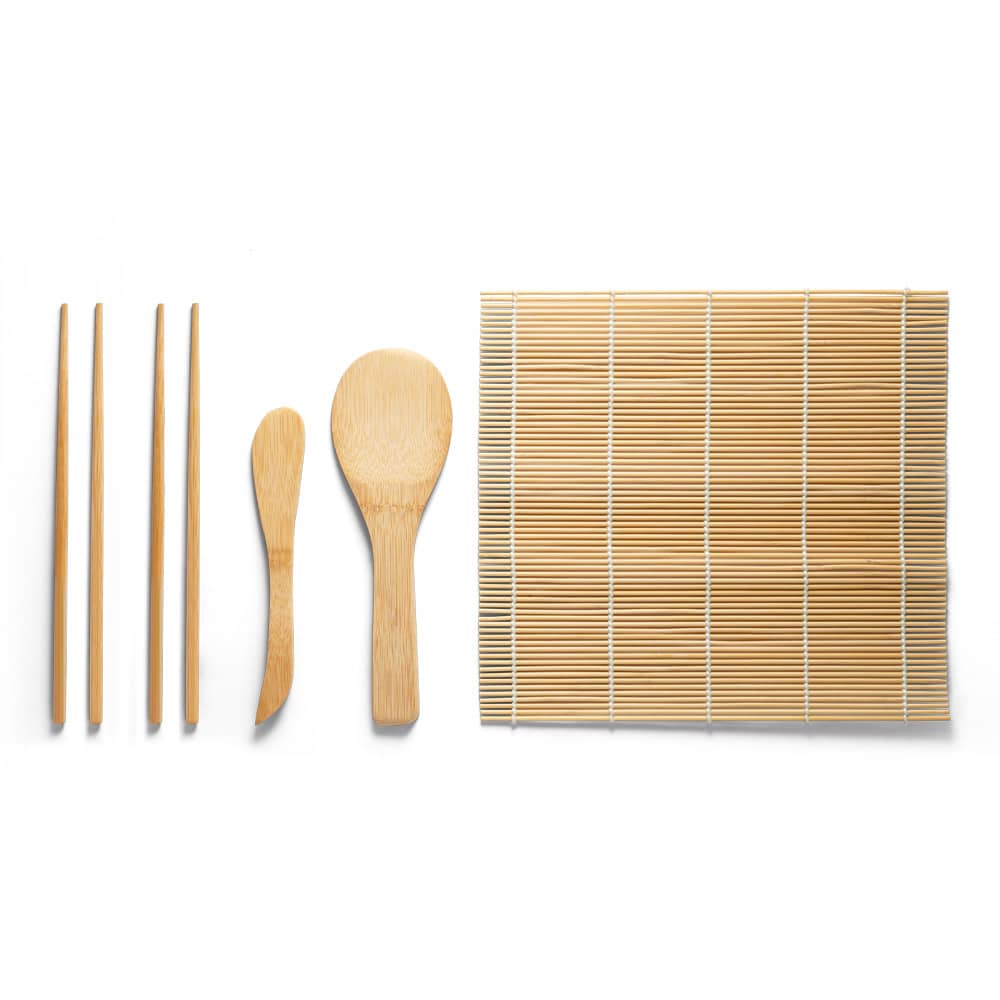 Kit para sushi em bambu