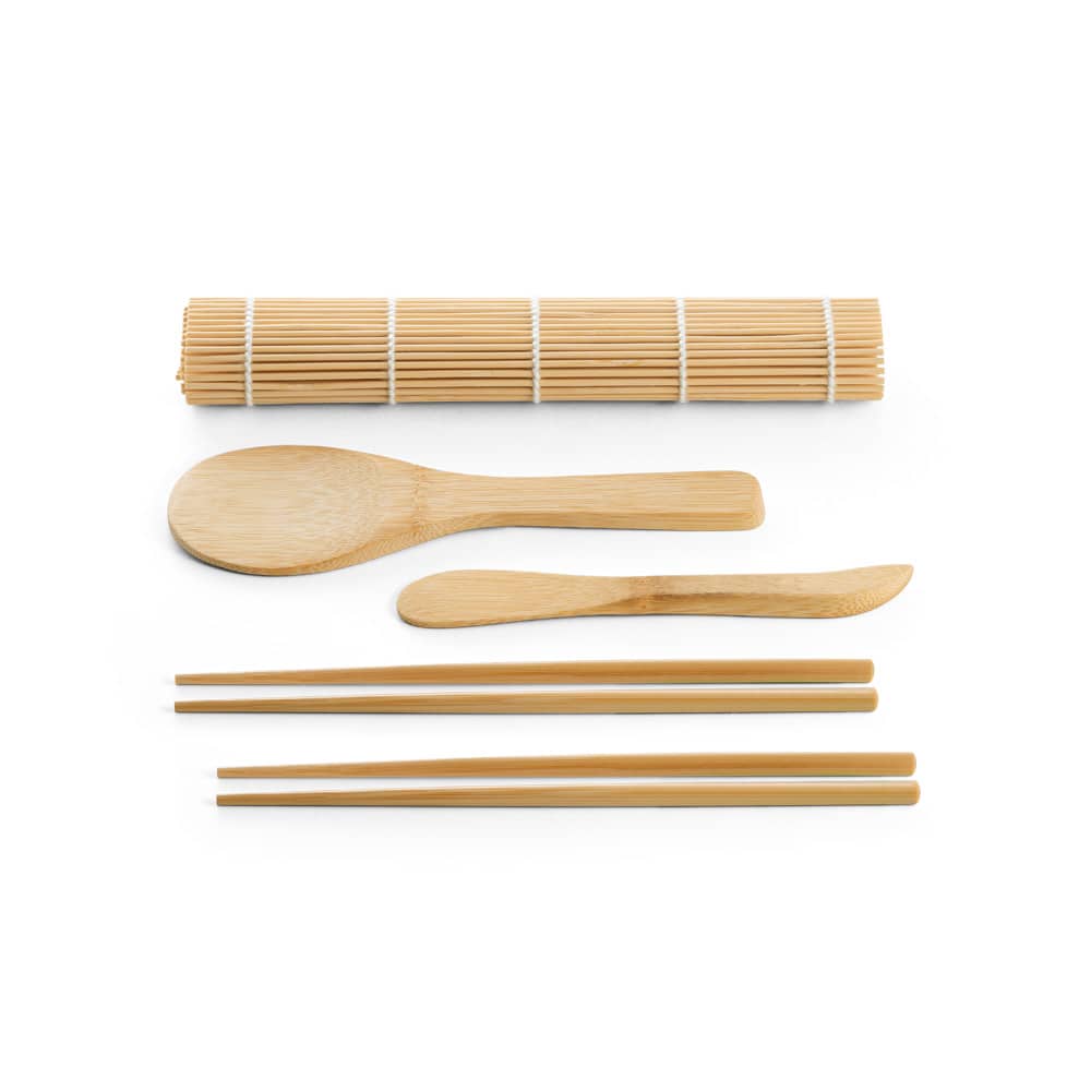 Kit para sushi em bambu