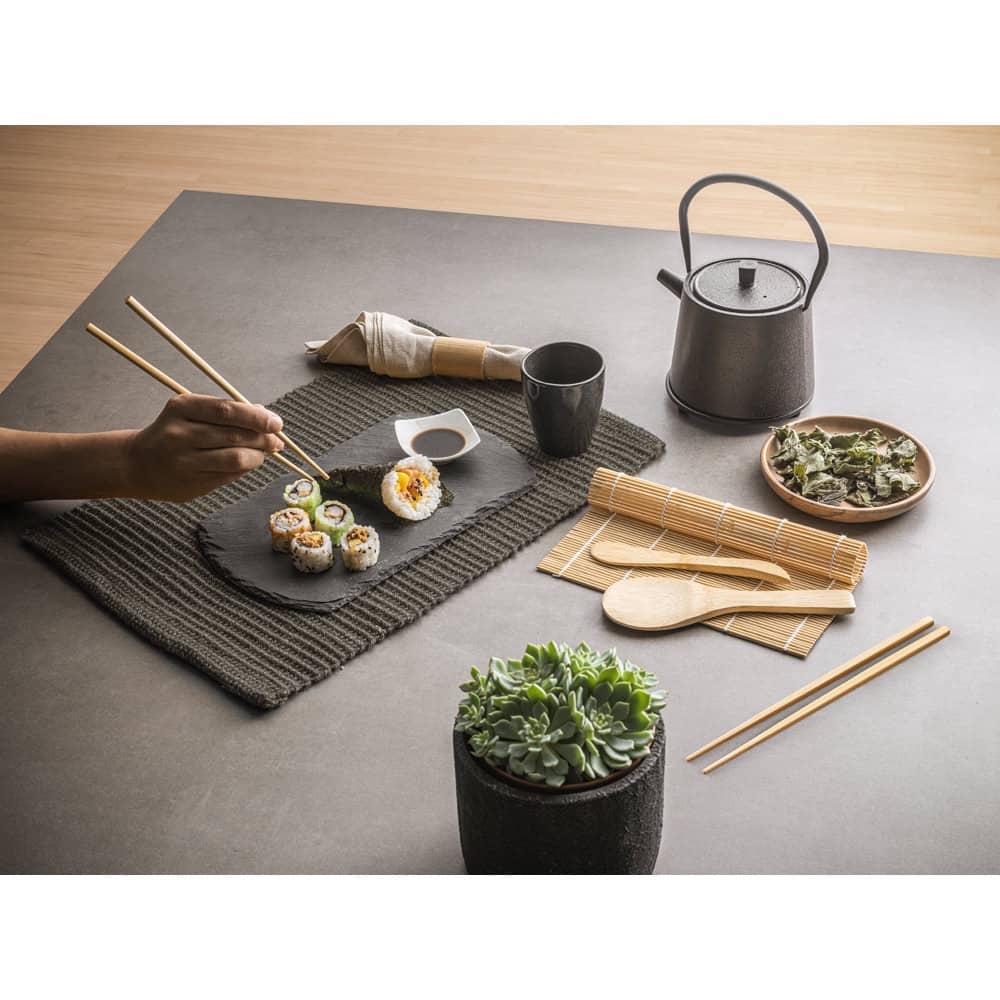 Kit para sushi em bambu