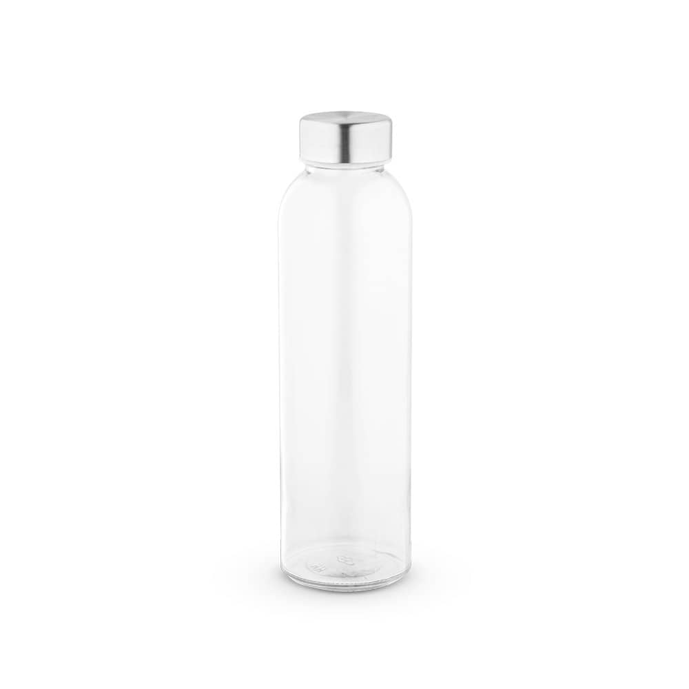 Squeeze em vidro com tampa em aço inox (500 mL)