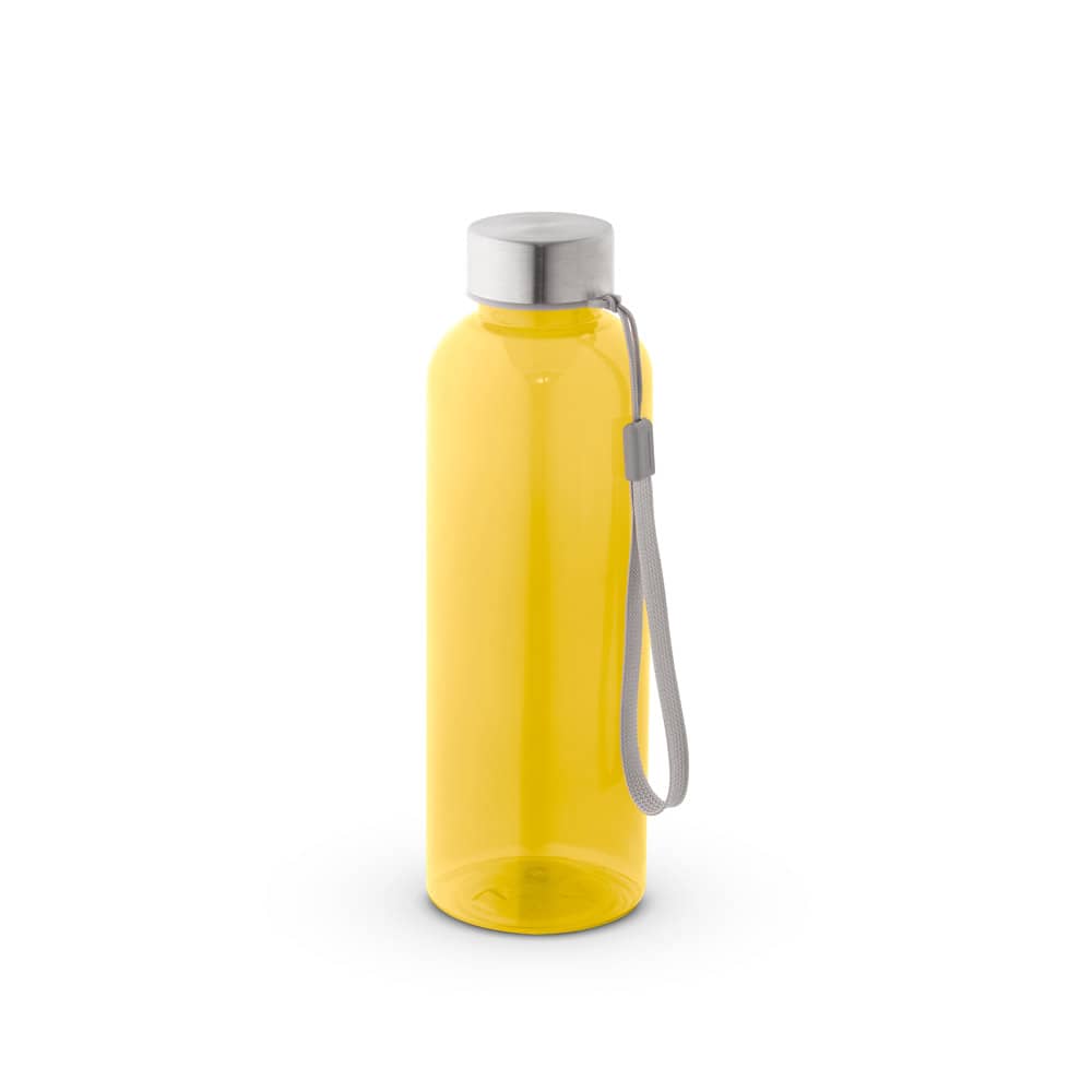 Squeeze em PET 100% reciclado com pega em corda (580 mL)