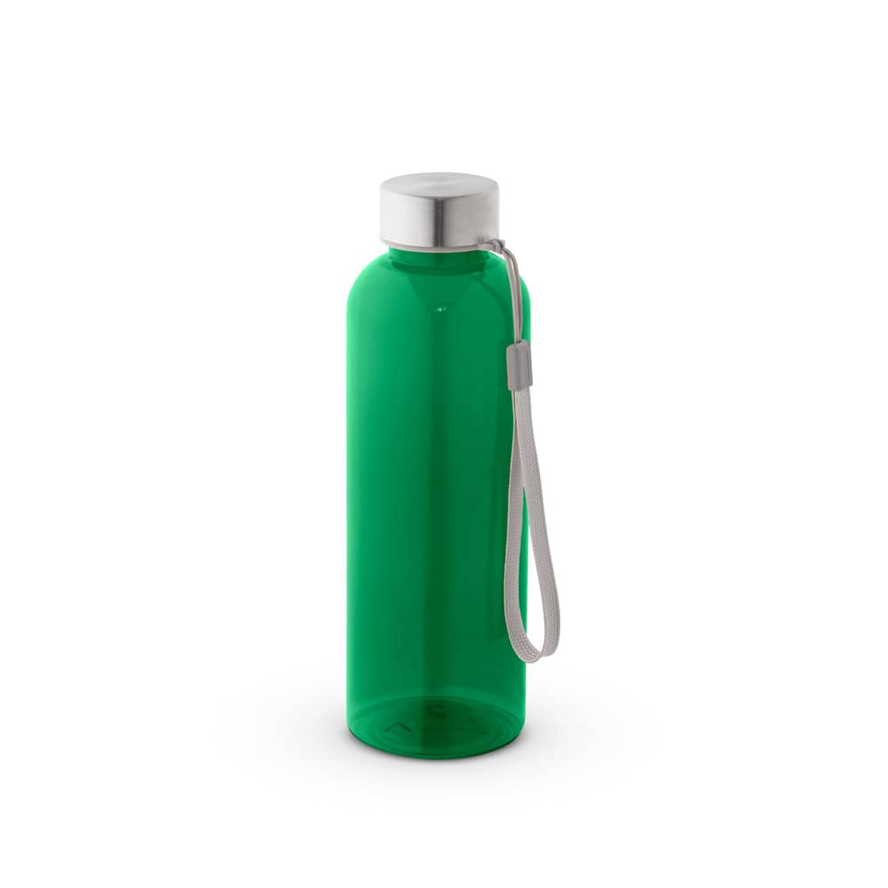 Squeeze em PET 100% reciclado com pega em corda (580 mL)