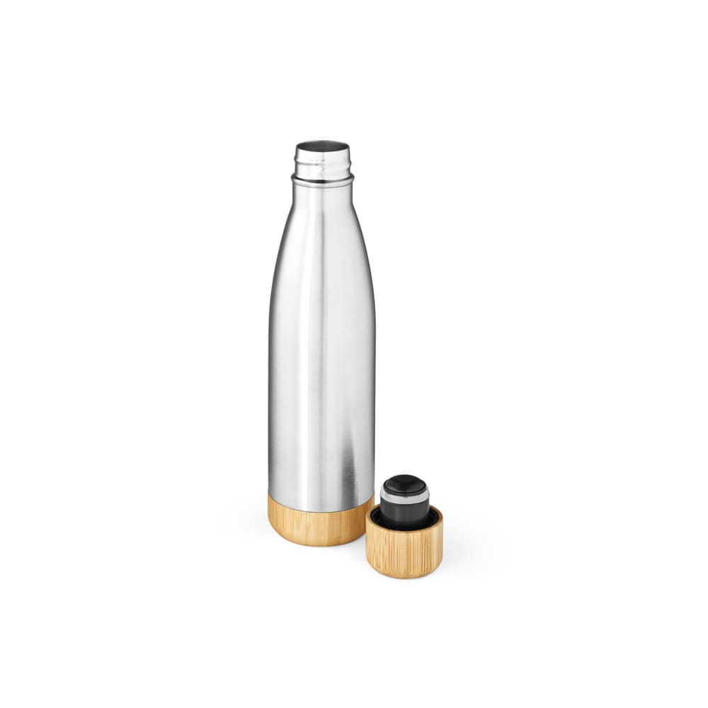 BROMELL 550. Garrafa térmica em aço inox 90% reciclado de parede dupla isolada a vácuo (550 mL)