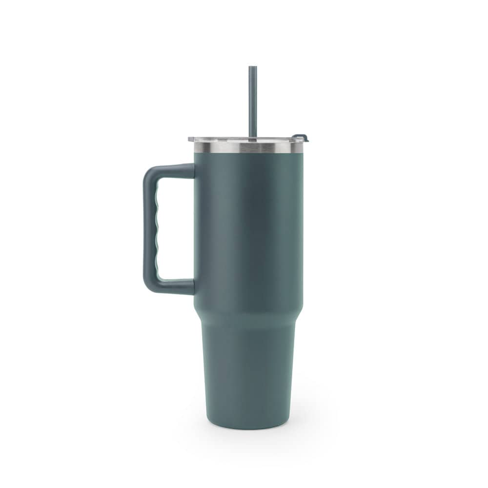 JOYNER XL. Copo de viagem térmico, de grande dimensão, em aço inoxidável 91% reciclado de parede dupla isolada a vácuo (1300 mL)