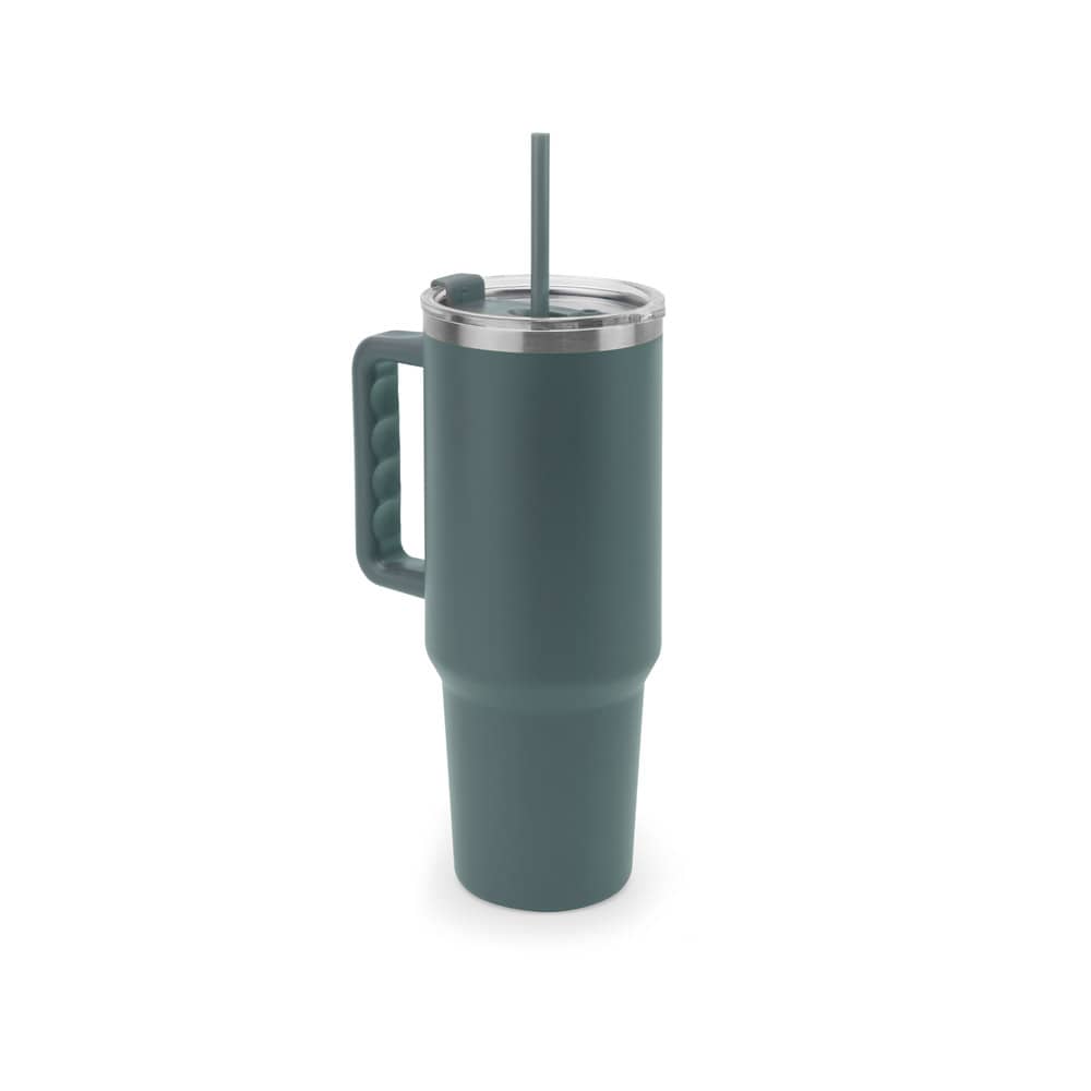 JOYNER XL. Copo de viagem térmico, de grande dimensão, em aço inoxidável 91% reciclado de parede dupla isolada a vácuo (1300 mL)