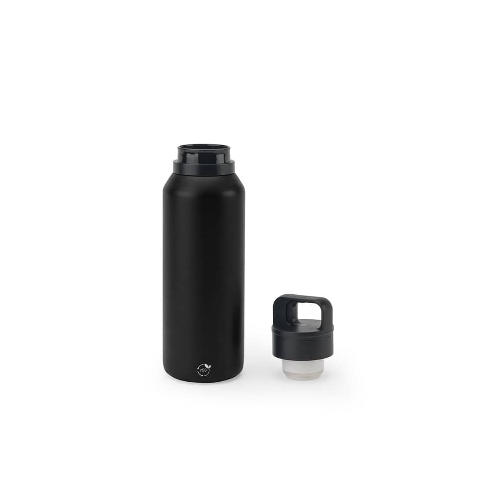 Garrafa térmica em aço inox 91% reciclado com parede dupla isolada a vácuo (590 mL)
