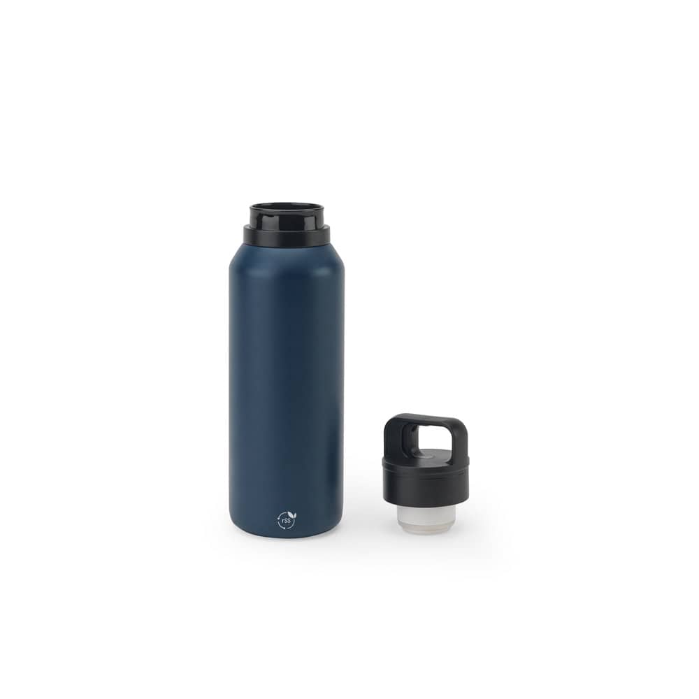 Garrafa térmica em aço inox 91% reciclado com parede dupla isolada a vácuo (590 mL)