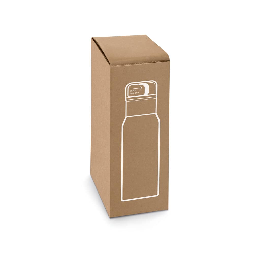 Garrafa térmica em aço inox 91% reciclado com parede dupla isolada a vácuo (590 mL)