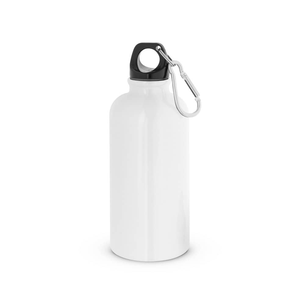 Squeeze esportiva em aço inox, de parede simples com acabamento brilhante (560 mL)