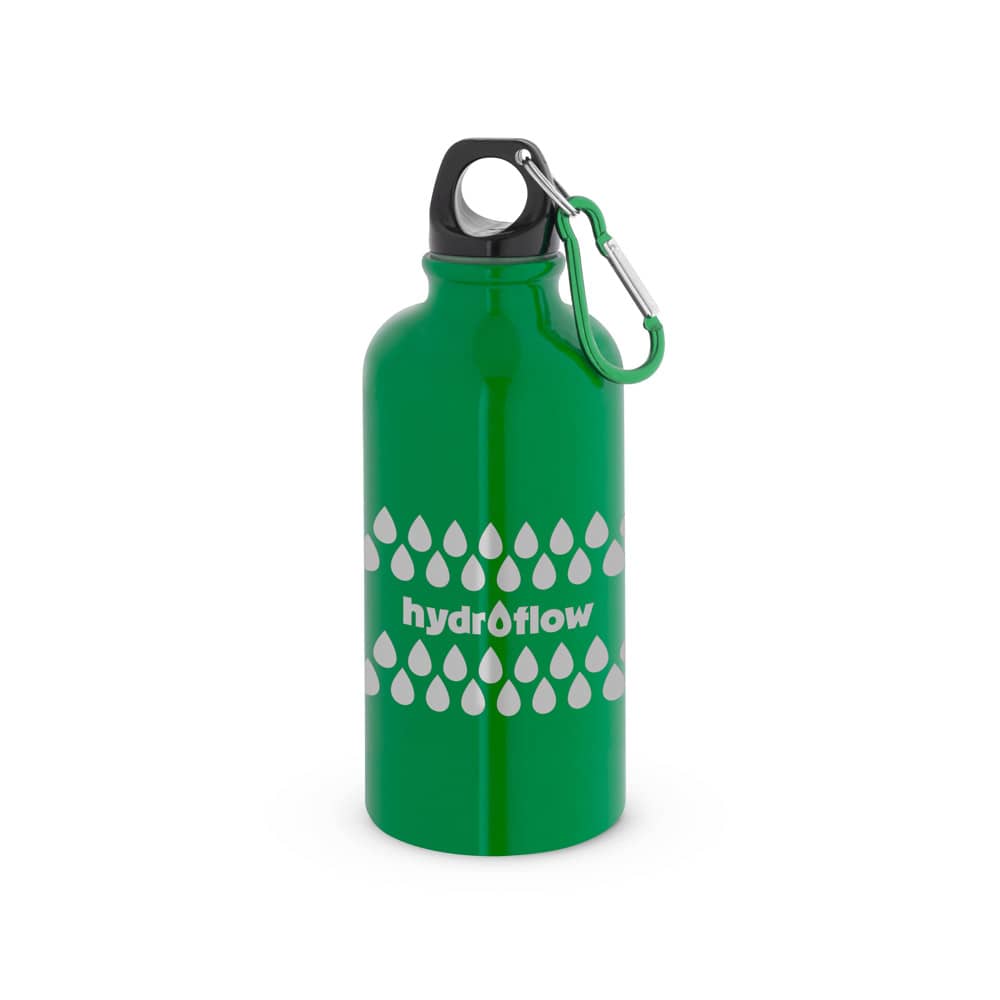 Squeeze esportiva em aço inox, de parede simples com acabamento brilhante (560 mL)